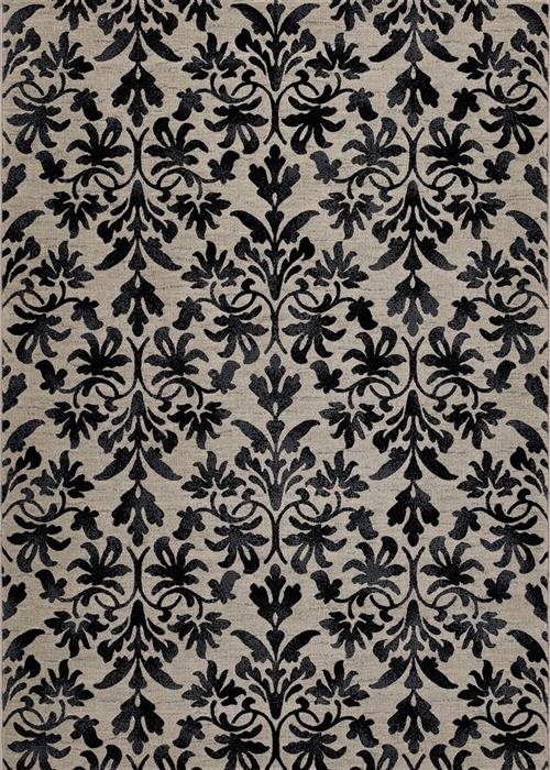 Everest - Retro Damask - Grey/Black