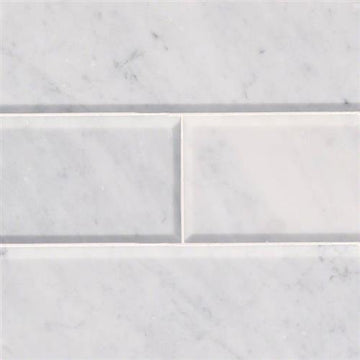 Arabescato Carrara - 4x12 Beveled