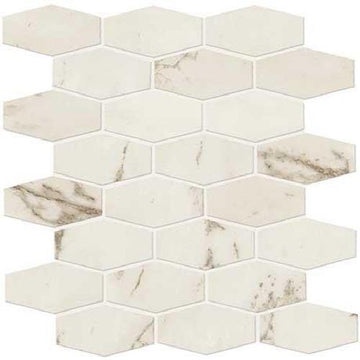 Palazzo White Matte - Hex Mosaic