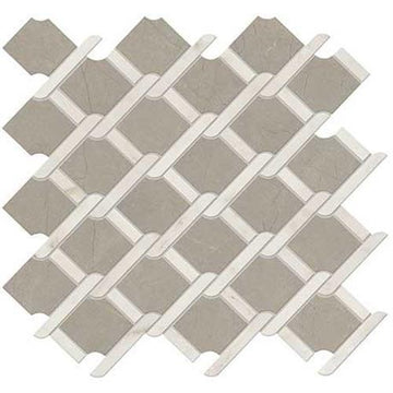Coliseum Gray & Palazzo White Polished - 14x14.5