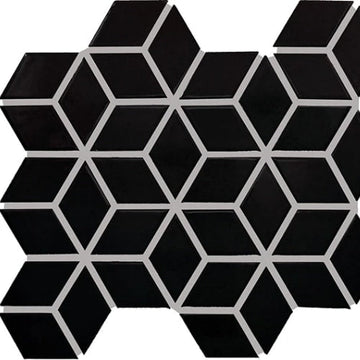 Matte Black 3d Cube