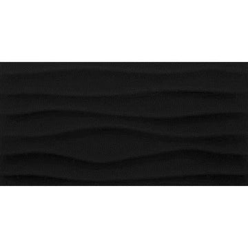 Domino Black Wave 12x24