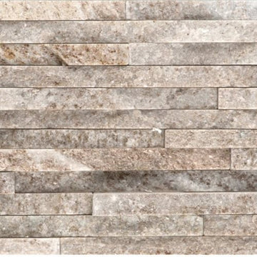 Cream Gold Quartzite - Flamed Mini Stacked 6" X 24"