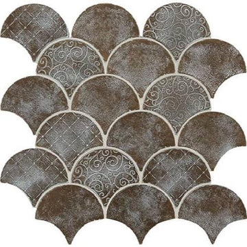 Whitewash Classic Bronze - Fan Mosaic