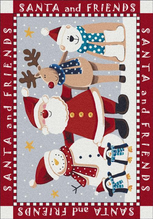 Santa & Friends-00235 Indian Red Flooring by Milliken