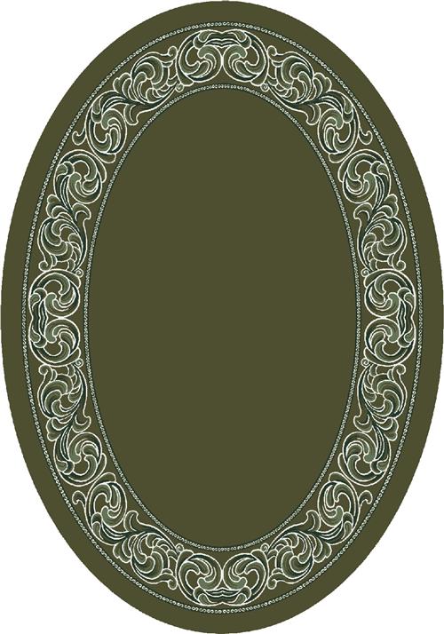 Sonata Rug-00077 Deep Olive-Oval Flooring by Milliken