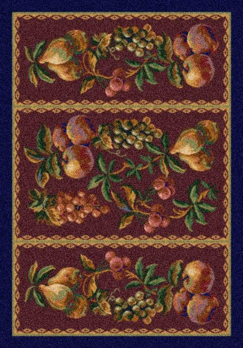 Fruit Medley-10500 Cranberry Flooring by Milliken