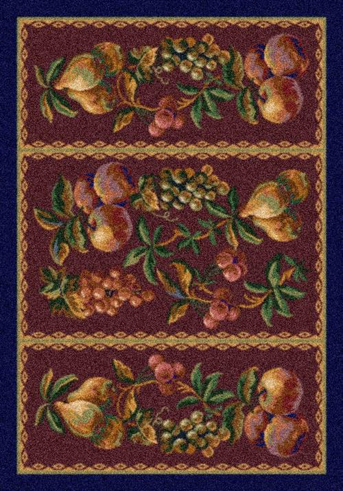 Fruit Medley-10500 Cranberry Flooring by Milliken