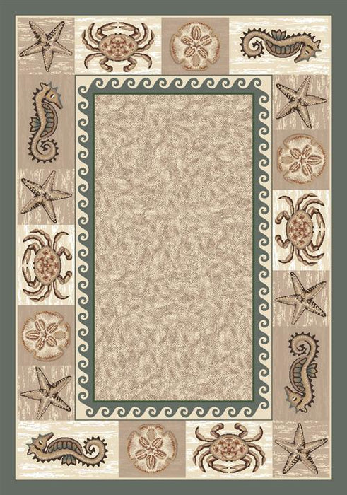 Sea Life Rug-06720 Light Aqua Flooring by Milliken