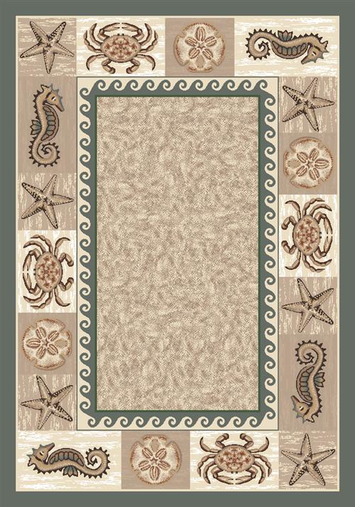 Sea Life Rug-06720 Light Aqua Flooring by Milliken
