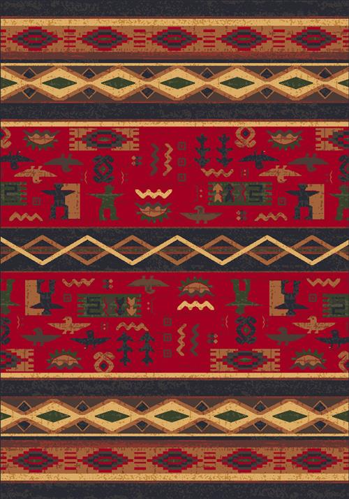 Kiva-00024 Ebony-Oval Flooring by Milliken