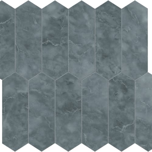 Aqua Intenso Mosaic - Picket Flooring by Anatolia