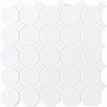 Matte White With 01 White Matte Dot 2x2