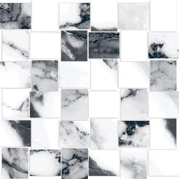 Blanco Polished - 12x12 Basketweave