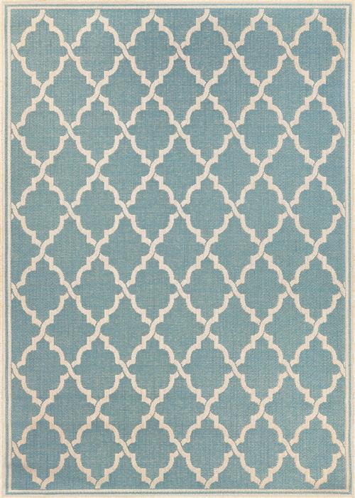 Monaco - Ocean Port - Turquoise/Sand Flooring by Couristan