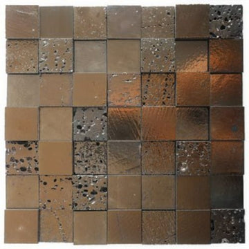 Blocks 3d Metallic Bronze
