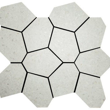 Glacier Mosaic 13"x15" Polygon