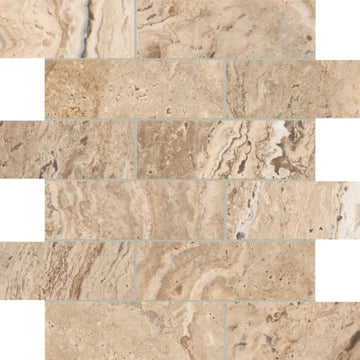 Classic 2x6 Brick Mosaic Matte