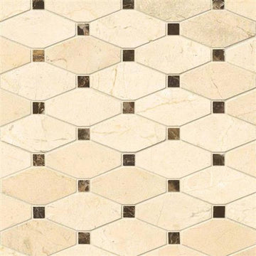 Crema Marfil - Elongated Octagon