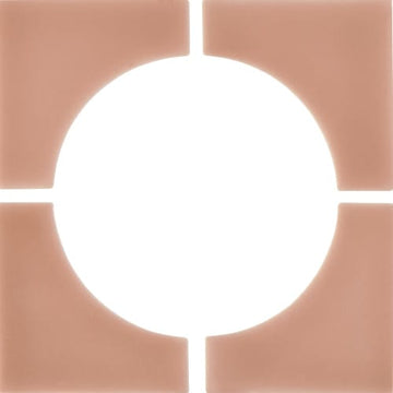 Rose Gold Mosaic 6"x6" 4-Corner