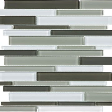 Contrast Random Strip Mosaic