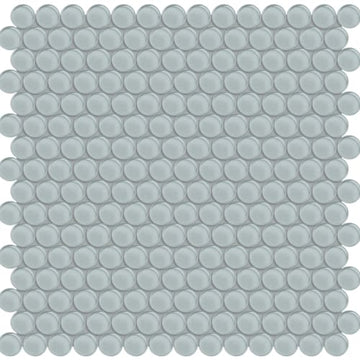Cloud Penny Round Mosaic