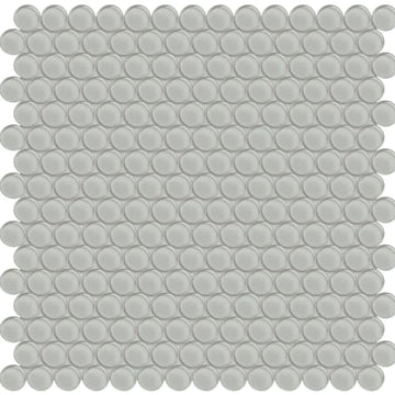 Mist Penny Round Mosaic