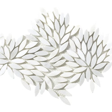 Winter Frost Leaf Mosaic - Mesh Mosaic