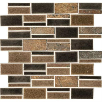 Bark Mosaic (Rectangle 3"xrandom) - 13x12
