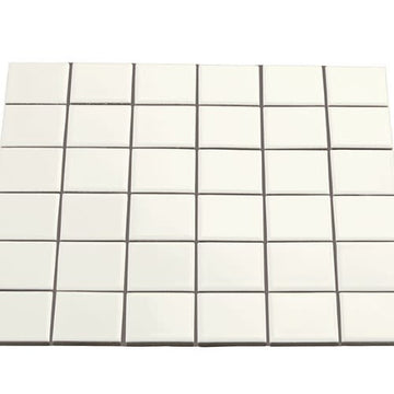 White Square Mosaic 2"x2" Gloss