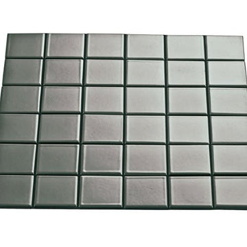 Grey Square Mosaic 2"x2" Gloss