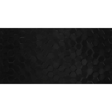 Domino Black Hexagon 12x24