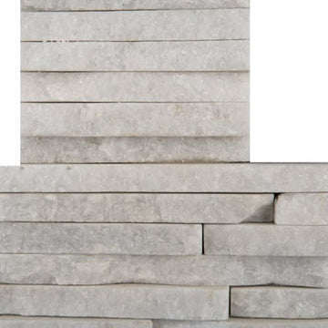 White Quartzite - Mini Stacked Mini Corner Set 6" X 24" X 1.25"