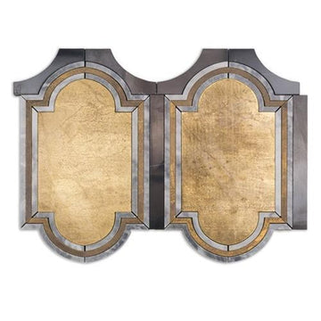 Brescia- Brass, Bardiglio, And Black Jade