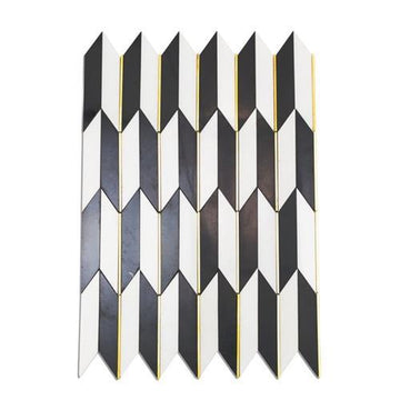 White Thassos & Nero Marquina