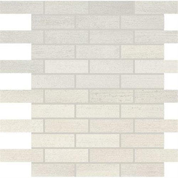 White Mosaic (1x3) - 12x12