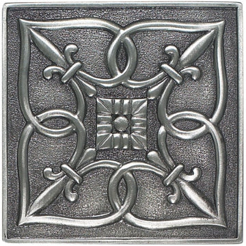 Pewter - Square - 4 X 4 - Style 3