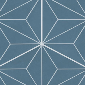 Keepsake Blue Asanoha Hexagon