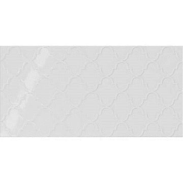Stylish White Arabesque 12x24