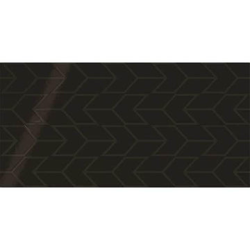 Black Chevron 12x24