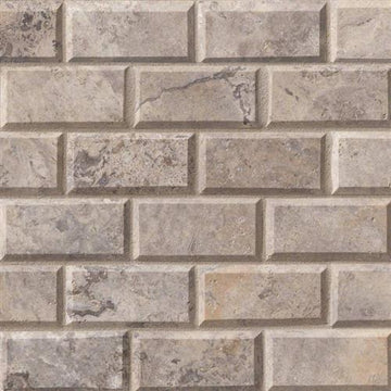 Silver Travertine - Subway 2x4