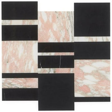 Steinway Rosa - Nero Marquina Rosa Norvega