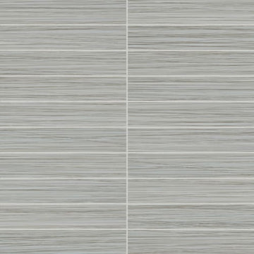 Silver 1x6 Stacked Mosaic Matte