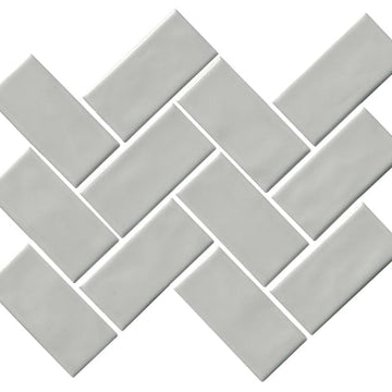 Light Gray Mosaic Herringbone