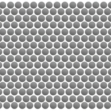 Silver Mosaic Penny Round