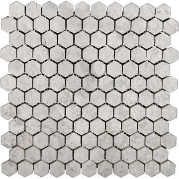 Silver Polished - Hexagon