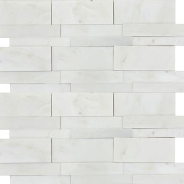 Winter Frost 3d Linear Mosaic - Mesh Mosaic