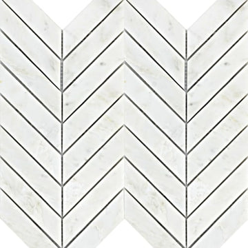 Winter Frost Chevron Mosaic - Mesh Mosaic